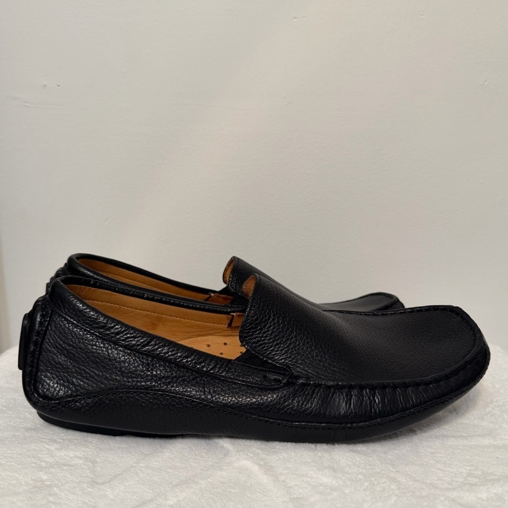 Mercanti Fiorentini Men's Size 11  Relax Black Leather Loafers
